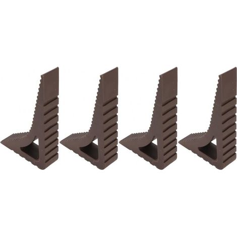 4er-Packung verdickte, multifunktionale Türgriffstopper zur Vermeidung von Kollisionen in Dunkelbraun (1/4)
