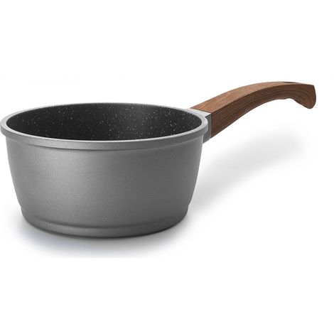 Casserole en aluminium moulé droit Stilo 16 cm - Gris (1/2)