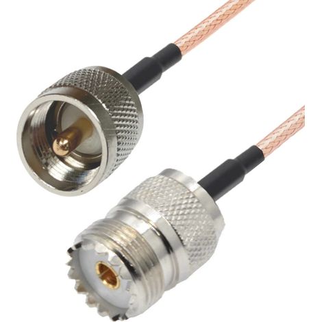 Pigtail UHF-Buchse / UHF-Stecker RG316 3m