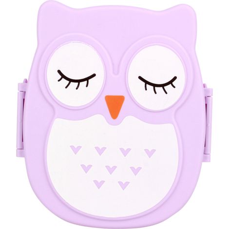 Boîte à lunch portable en plastique à motif dessin animé, compatible avec le micro-ondes. (1/5)