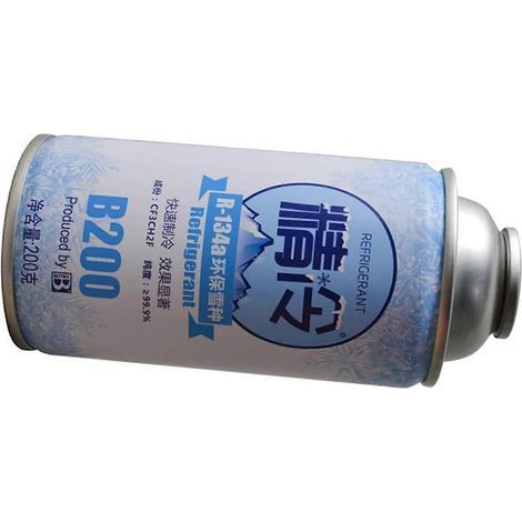 Gaz réfrigérant R134a pour climatisation automobile. aérosol de 200 ml. 15 x 5 x 5 cm. refroidissement efficace (1/5)