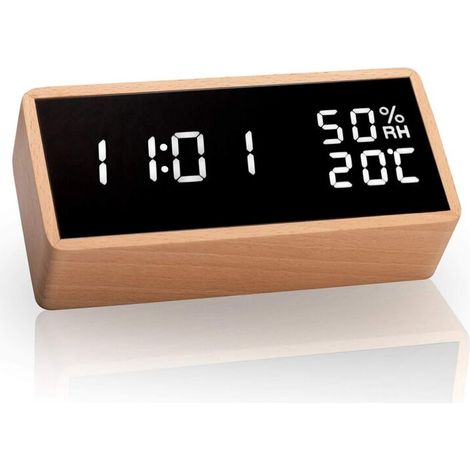 Horloge, sonnerie et minuterie pour tableau électrique Réveil LED Réveil numérique, horloge de table DENUOTOP (1/5)