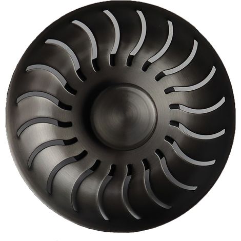 Caressi Siebkorbventil CA50519GM - Spülbecken Siebkörbchen aus Edelstahl gun-metal