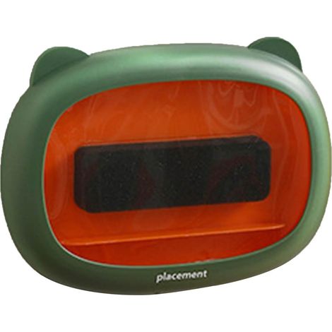 Étui de téléphone de douche anti-buée, compatible avec les commandes tactiles, support mural étanche pour salle de bain et cuisine (vert). (1/4)