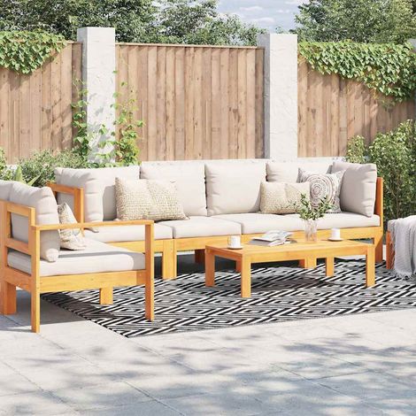 Tapis d'extérieur Terrasse Salon Cuisine - Tapis de jardin Blanc et noir 190x290 cm PP BV742676 - BonneVie (1/5)