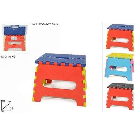 Sgabello in plastica richiudibile