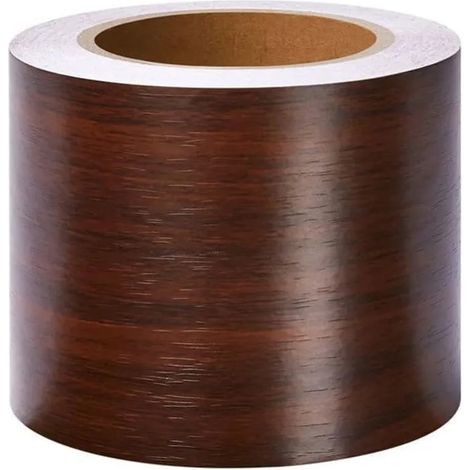 Bordure adhésive pour papier peint, frise murale noyer brun 5cm x 500cm. Idéale pour cuisine, salle de bain - Noyer Brun 5cm X 500cm (1/5)