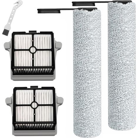 Roller brush + replacement filter for Tineco Floor One S7 PRO/S6, 2 rollers + 2 filters