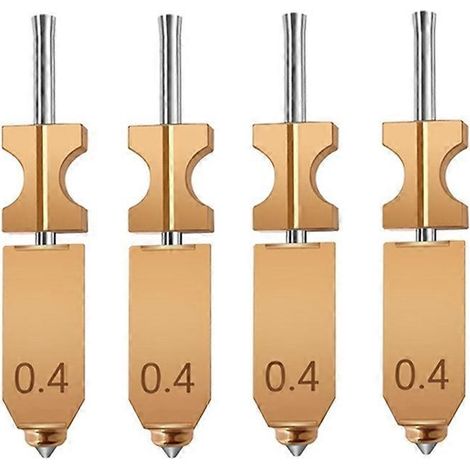 4 Stück für Flashforge AD5X Druckkopf-Set: 0,4 mm Schnellwechseldüse, hochtemperaturbeständig für AD5X Extruder (1/5)