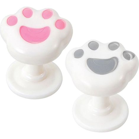 Aide à l'activation de la chasse d'eau — Motif Patte de chat : Pression sans effort, installation facile (1/5)