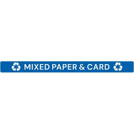Étiquette adhésive de couvercle de poubelle Slim papier et carton - JANTEX (1/5)