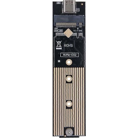 Boîtier SSD M.2 vers USB 3.1 Gen 2 résistant aux chocs - Compatible avec les modèles 2280, 2260, 2242 et 2230 (carte nue) (1/4)