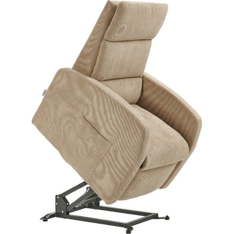Poltrona Alzapersona Elettrica 2 Motori 72x111x86 cm Martina in Microfibra Dispositivo Medico 1 Beige (1/4)