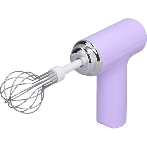 Kabelloser elektrischer Schneebesen, Handmixer für cremige Salatdressings, lila (1/5)