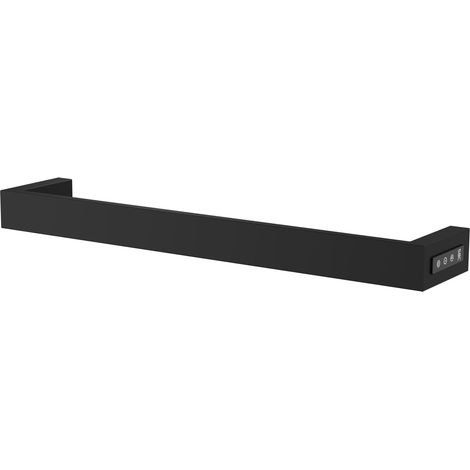 JTP Zen Dry Electric Bar Towel Rail 600mm W - Matt Black (1/4)