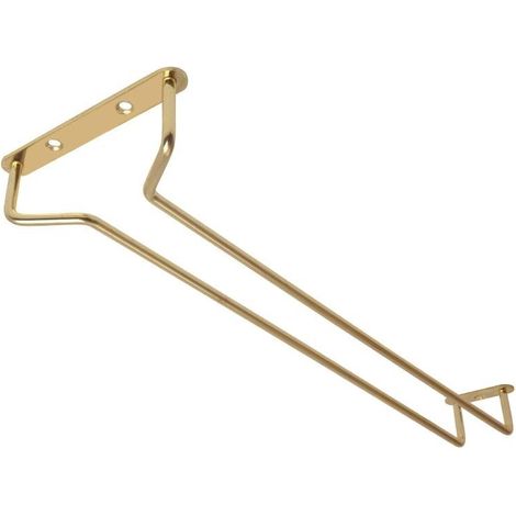 Support verres à pied en laiton poli 406mm - 115 x 406 x 36 mm - BEAUMONT (1/5)
