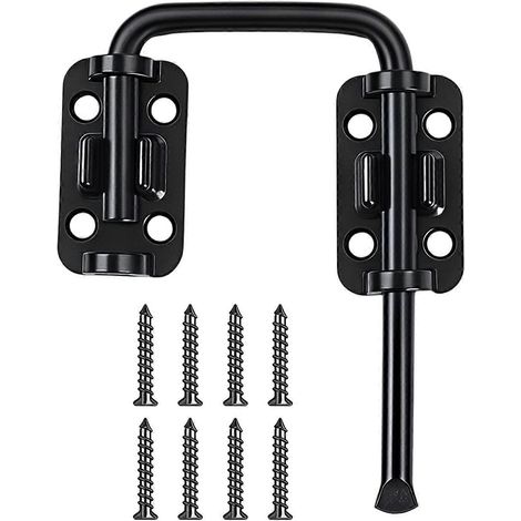 Serrure de sécurité pour porte, en alliage de zinc, de couleur noire, pour une installation domestique et un usage quotidien.-AquaForge (1/5)