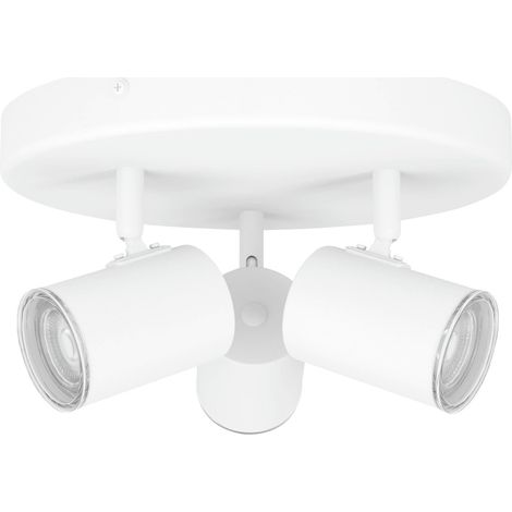 Eglo Leuchten 3er Spot Rondell Consuma 1 Ø 25 x 13 cm weiß Deckenlampen & Kronleuchter