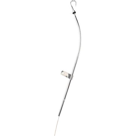 Jauge d'huile moteur 23 pouces en acier inoxydable, accessoire compatible avec les moteurs Chevy SBC 305, 350 et 400 (1980-1985), côté passager. (1/5)