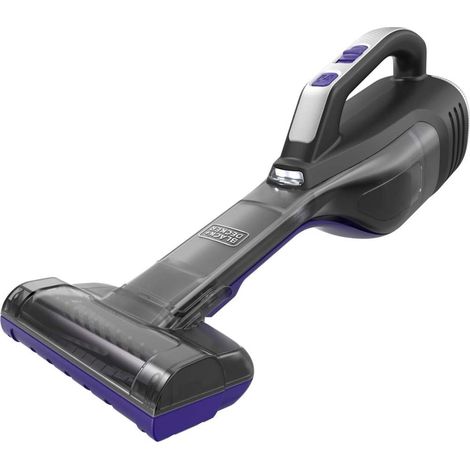 BLACK+DECKER - Aspirateur à main sans fil 14 V, station de charge, titane/violet DVD320BP-QW (1/5)