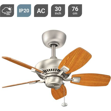 Afwerking: geborsteld nikkel Materiaal: staal Hoogte: 38cm Doorsnede: 76cm Lamptype: Gewicht: 6,5kg Wattage (max): ventilator: laag 10,5 W 53,5 W hoog (1/5)