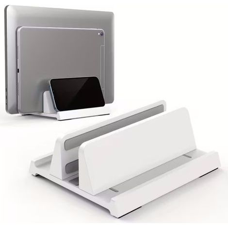 Vertical laptop stand, adjustable desk organizer, multifunctional workspace organizer (1/5)