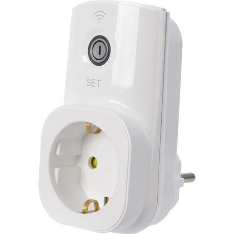 PRESA SCHUKO DA INTERNO CON INTERRUTTORE WIFI IP20