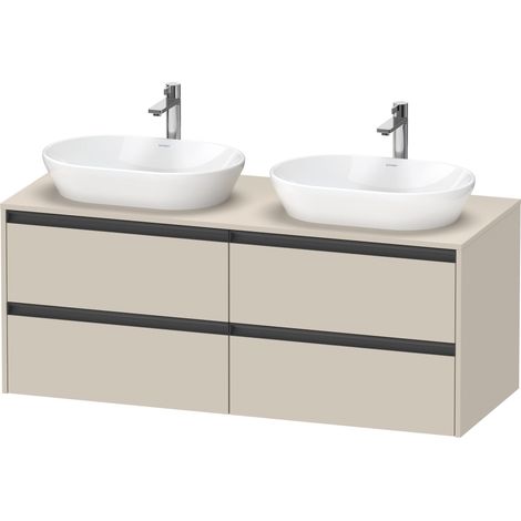 Duravit Ketho.2 mueble bajo lavabo, recorte para lavabo en ambos (1/2)