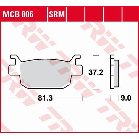 Pastiglie freno TRW ZF KH415 sinterizzate per Honda Silver Wing 125 07-13, POSTERIORI