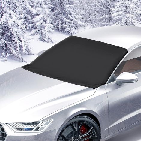 Couverture Pare Brise, Protection Pare-Brise Magnétiqu, Couverture Repliable Universelle pour Voiture Anti Givre, Neige, Glace, Pluie & Soleil-148x116cm (1/5)