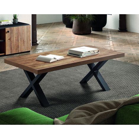 Table basse contemporaine chêne cognac Shelly (1/3)