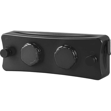 Tendedero retráctil, resistente, de pared, fácil de colgar (cuerda doble, negro) (1/4)