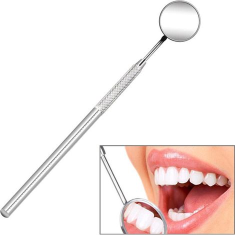 Espejo dental, antivaho, de acero inoxidable, para inspección dental. Herramienta para dentista. Espejo dental para limpieza e inspección dental. Uso diario para el cuidado bucal. (1/4)