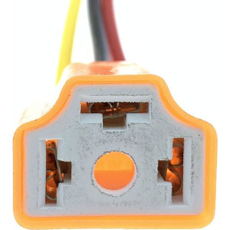 Douille de phare automobile en céramique H1H3H4H7H8H9H119005/9006, connecteur de feu antibrouillard, culot d'ampoule, support de lampe -- Céramique H4