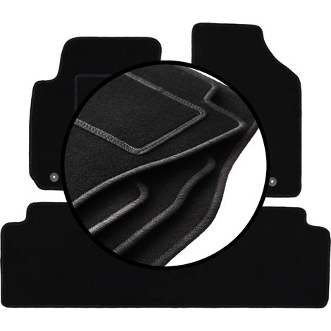 Jeu complet de tapis de sol en velours pour : Kia Sportage II SUV (2004-2010) (1/5)