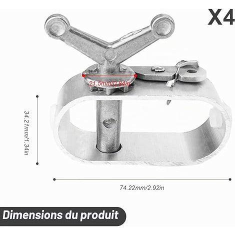Aluminium Alloy Tensioner Cable, Cable Tensioners for Pool Tarpaulin, Parasol, Camping Tent (1/4)