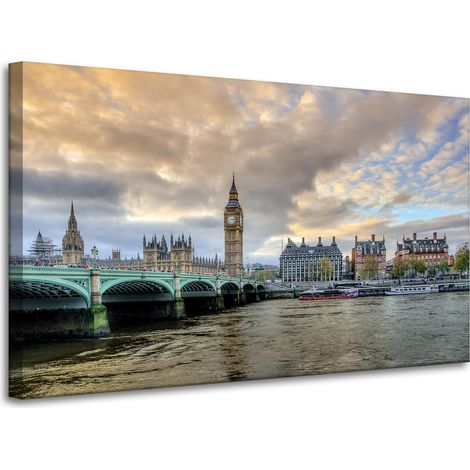 Leinwanddruck Architektur London Big Ben 100x60