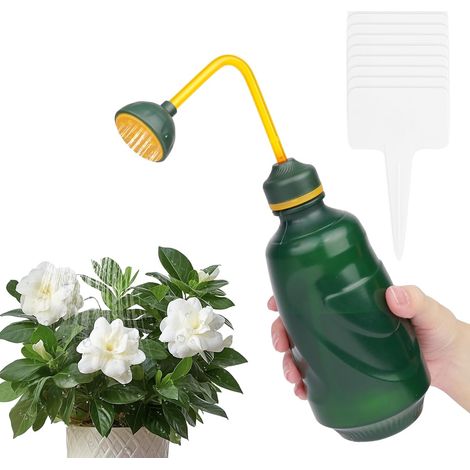 Arrosoir Plante Interieur, 450ml Petit Arrosoir pour Bonsaïs, Pulvérisateur a Main pour Semis, Bonsaïs, Plantes Délicates et Fleurs (Vert) (1/4)