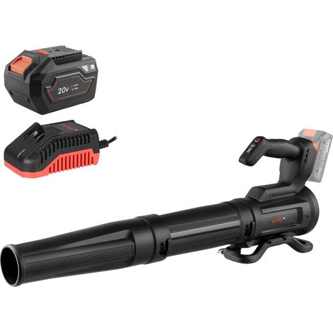 Dnipro-M Soplador de Hojas Batería 20V Brushless, 3 Velocidades hasta 180 km/h, 610 m³/h, 1,3 kg, Batería 6Ah + Cargador – DCB-201BC (1/5)