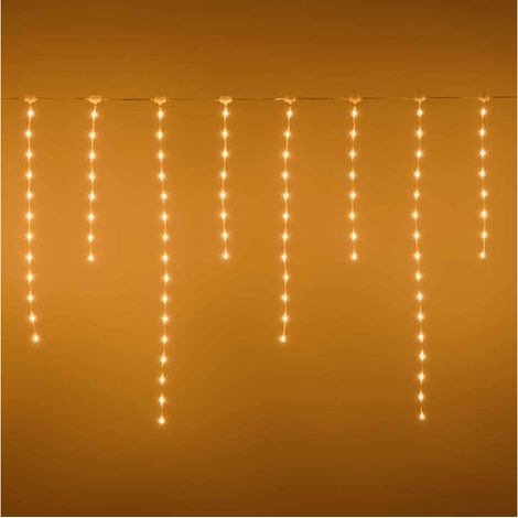 Tenda 220led bianco caldo 304x80cm Peraga Christmas