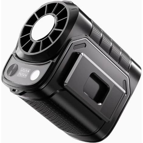 Ventilateur de ceinture portable 10000 tr/min, avec 5 vitesses, 6000 mAh, alimenté par piles et lumière, pour la maison, le bureau, les voyages, le chantier, le camping (1/5)