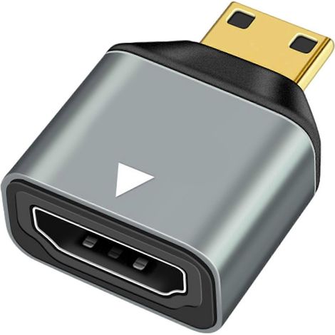 L'adaptateur en aluminium assure une connexion stable et transmet une vidéo 4K 60 Hz nette pour une lecture fluide. (1/5)