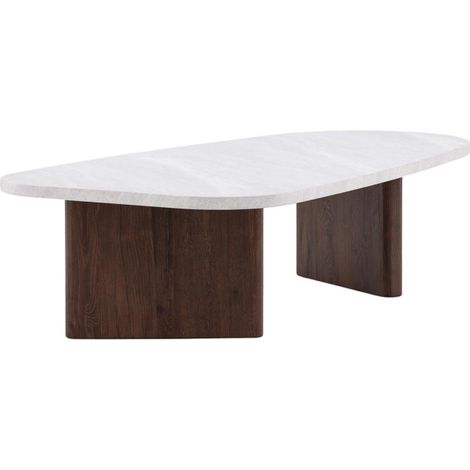 Table Basse Design "Gronvik" 130cm Gris Clair (1/5)