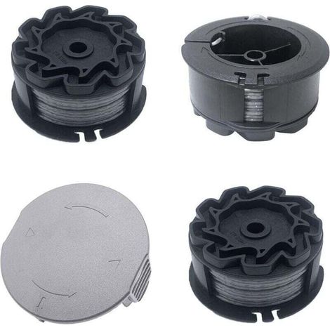 Bobine de rechange F016800570 φ1.6 mm x 6 m pour débroussailleuses Bosch Universal GrassCut 18 18-26 18-260 avec bobine de rechange F016800570(3 Bobines de fil+1 Couvercle de Bobine) (1/4)
