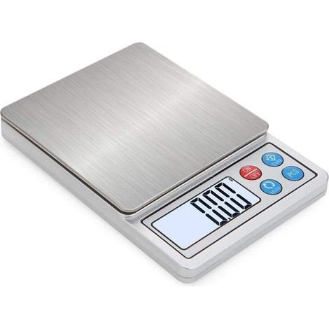 Báscula electrónica de cocina pequeña para el hogar, color blanco, 600 g / 0,01 g (1/5)