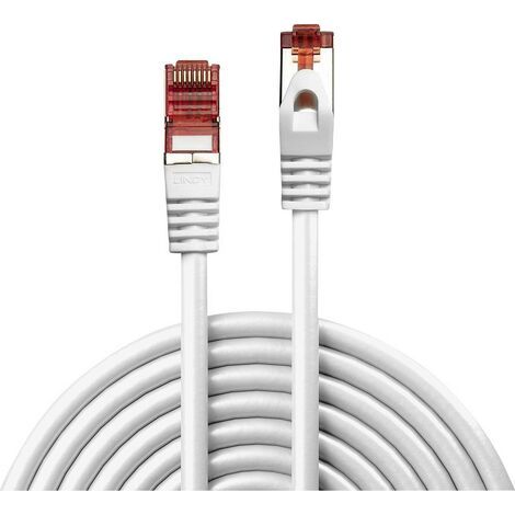 LINDY 47385 RJ45 Câble réseau, câble patch CAT 6 S/FTP 3.00 m blanc 1 pc(s) C236131 (1/5)