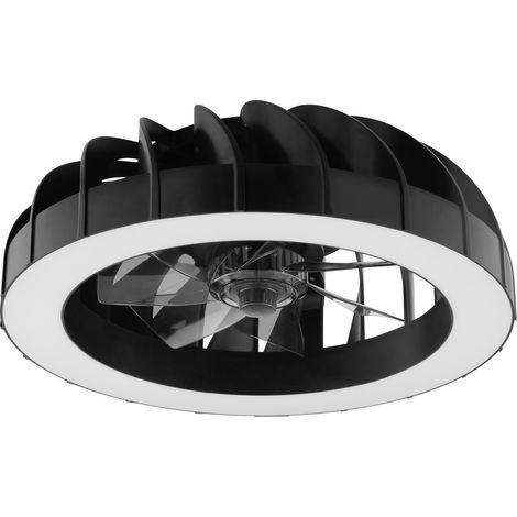 Briliant Deckenleuchte Fanora mit Ventilator 30W Ø 46 cm RGB schwarz Deckenlampen (1/3)