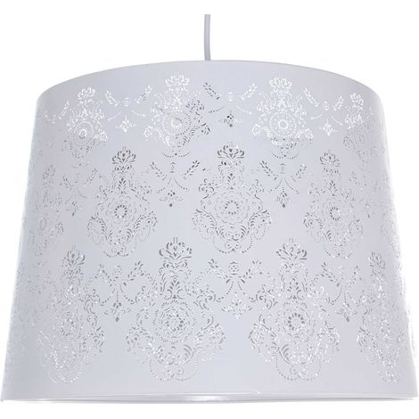Suspension élégante métal blanc pour intérieur chic - Blanc métallisé (1/5)