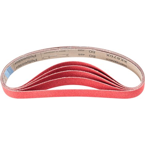 PFERD TOOLS Keramikkorn Schleifband BA 30x610mm CO-COOL80 für Edelstahl-Schliff mit Rohrbandschleifer 10 Stk (1/5)