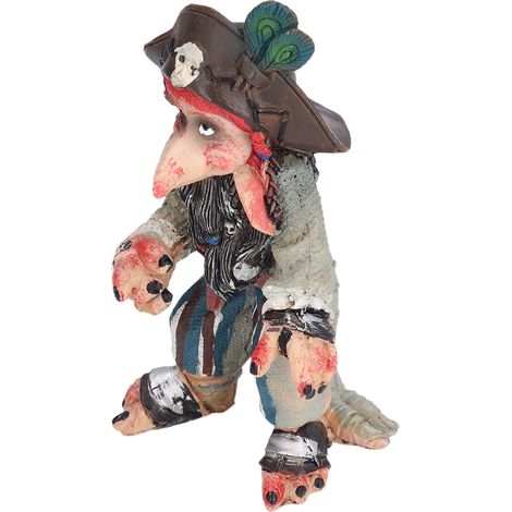 Champignon décoratif gnome fée, statue résine motif conte, ornement jardin extérieur, décoration cour pelouse maison, accessoire lutin (HC03-C) (1/5)